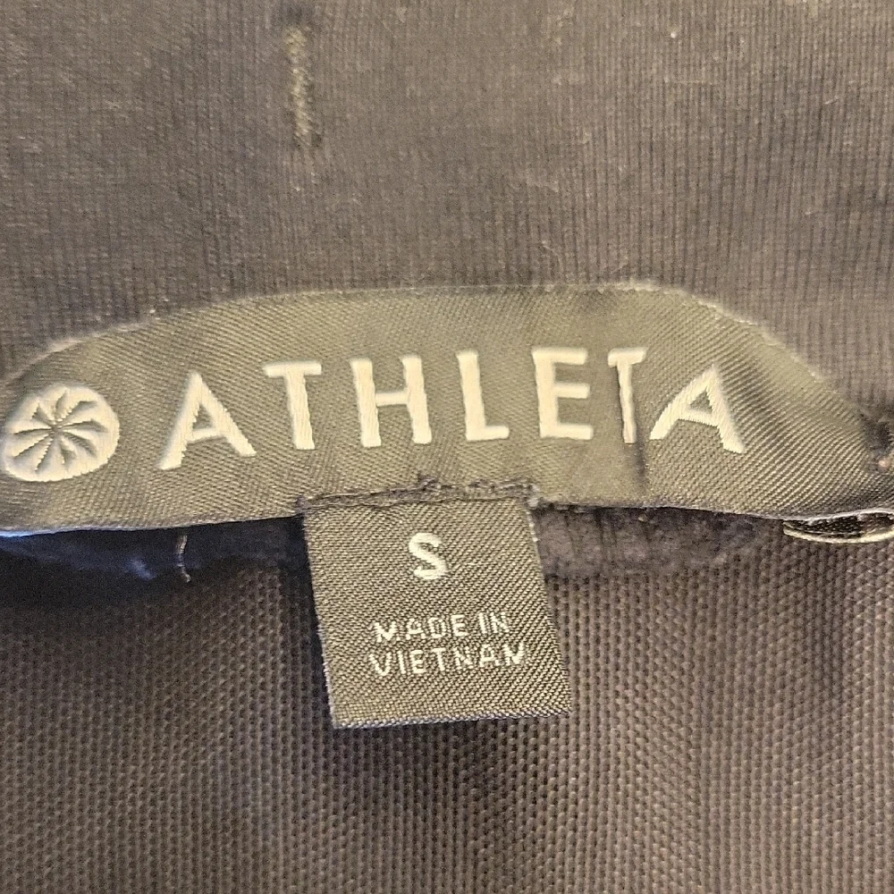 Athleta Black Tuxedo Joggers with White Side Stripe,  S - Picture 15 of 16
